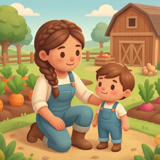 Cozy Farming-Sim Character