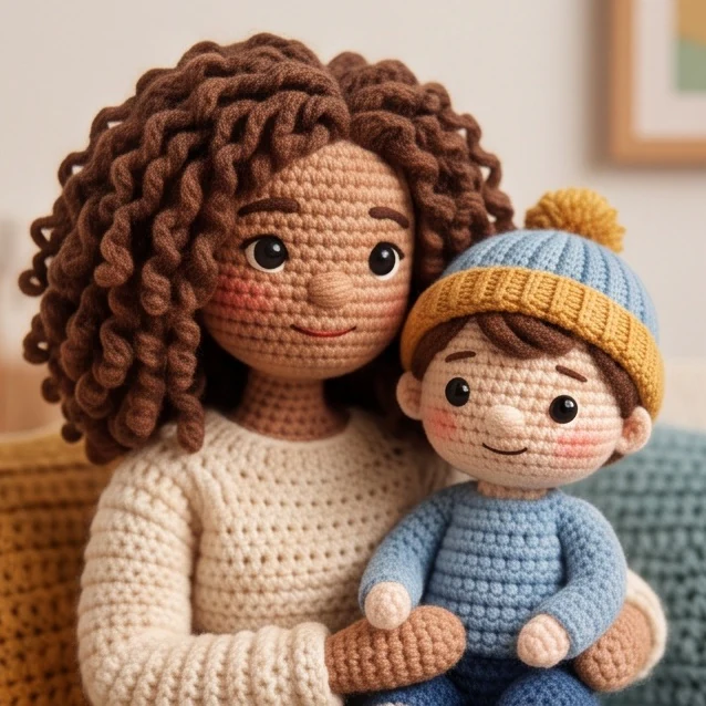 Crocheted Amigurumi Doll