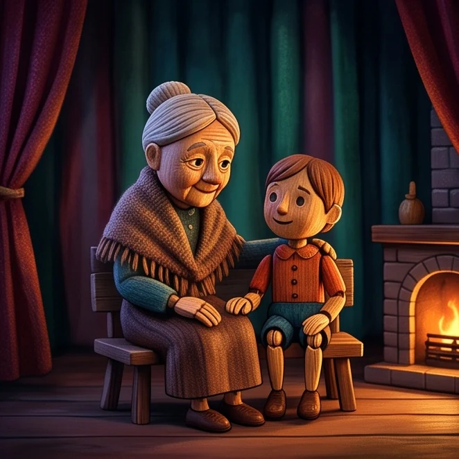 Dark Puppet-Theater Animation