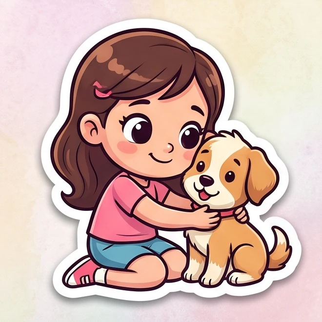 Die-Cut Sticker Character
