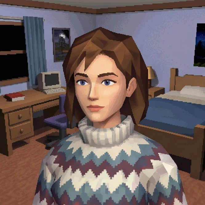 Early-2000s Console Game Render