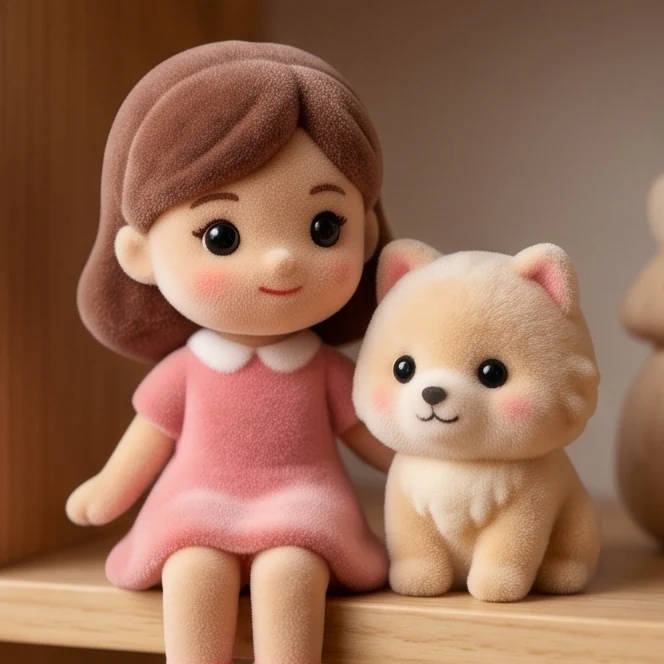 Flocked Velvet Art Toy