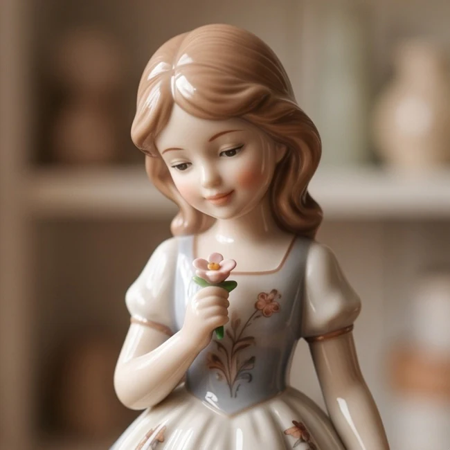 Glazed Porcelain Figurine