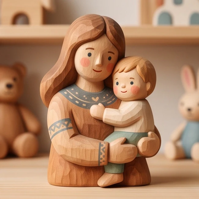 Hand-Carved Wooden Toy