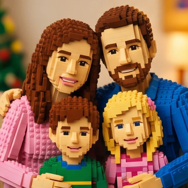 Brick-Built Family Portrait