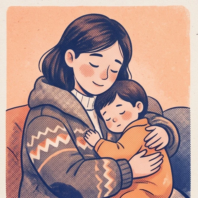 Risograph Print Portrait
